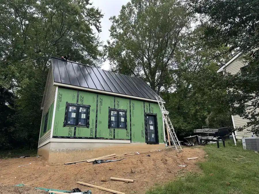 Metal roof install
